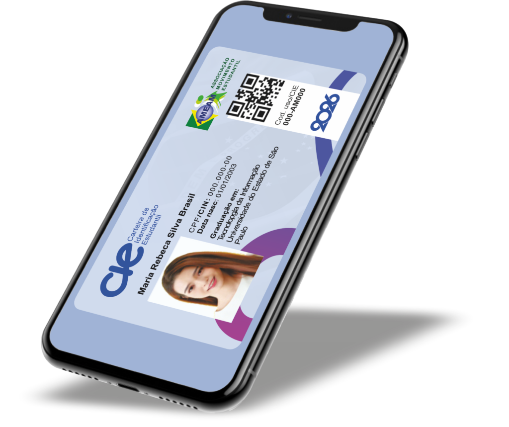 Carteira de Identificação Estudantil (CIE Digital) 2026 Oficial A CIE Digital 2026 é a sua carteirinha de estudante oficial, reconhecida em todo o Brasil. Com ela, você garante direitos como a meia-entrada em cinemas, shows e eventos culturais. Além disso, o documento é 100% digital, prático e fácil de solicitar. Ou seja, você pode fazer tudo online, sem sair de casa. O valor da CIE é de apenas R$ 21,90, com pagamento via Pix, boleto ou cartão. Logo após a confirmação do pagamento, sua carteirinha será liberada em até 10 minutos Portanto, se você é estudante e deseja aproveitar seus direitos, não perca tempo. Solicite agora sua Carteira de Identificação Estudantil Digital 2025 Oficial.