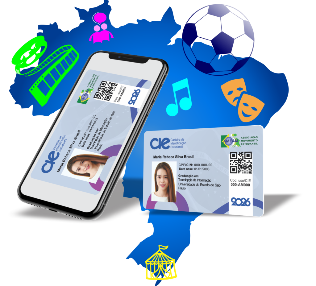 Carteira de Identificação Estudantil (CIE Digital) 2026 Oficial A CIE Digital 2026 é a sua carteirinha de estudante oficial, reconhecida em todo o Brasil. Com ela, você garante direitos como a meia-entrada em cinemas, shows e eventos culturais. Além disso, o documento é 100% digital, prático e fácil de solicitar. Ou seja, você pode fazer tudo online, sem sair de casa. O valor da CIE é de apenas R$ 21,90, com pagamento via Pix, boleto ou cartão. Logo após a confirmação do pagamento, sua carteirinha será liberada em até 10 minutos Portanto, se você é estudante e deseja aproveitar seus direitos, não perca tempo. Solicite agora sua Carteira de Identificação Estudantil Digital 2026 Oficial.